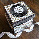 TWO LAYER CHOCOLATE EXPLOSION BOX WITH PHOTO STRING